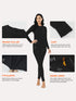 2-teiliges Thermounterwäsche-Set für Damen | nahtlose Langarm- und Leggings